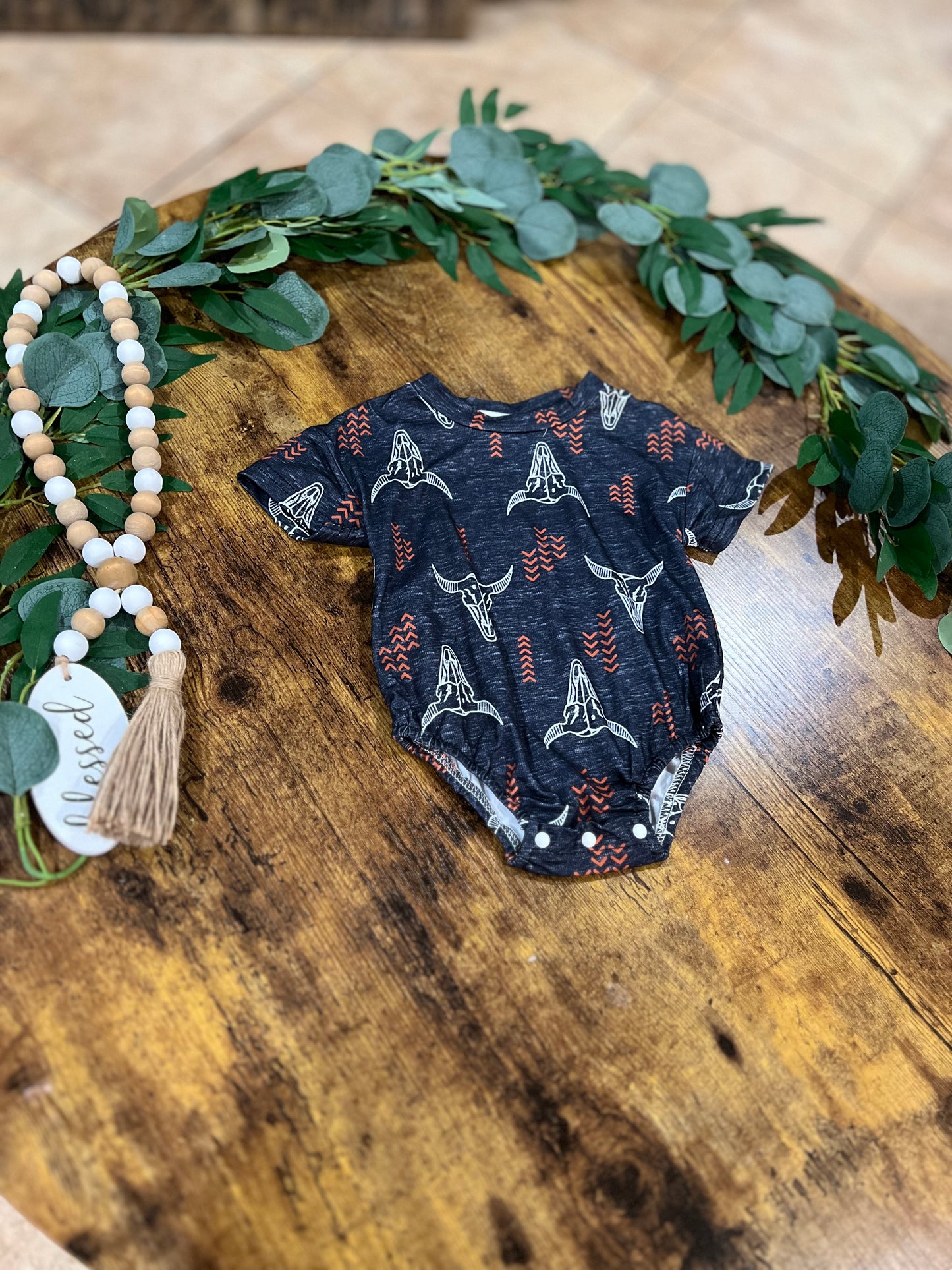 Aztec BullHorn Bubble Romper