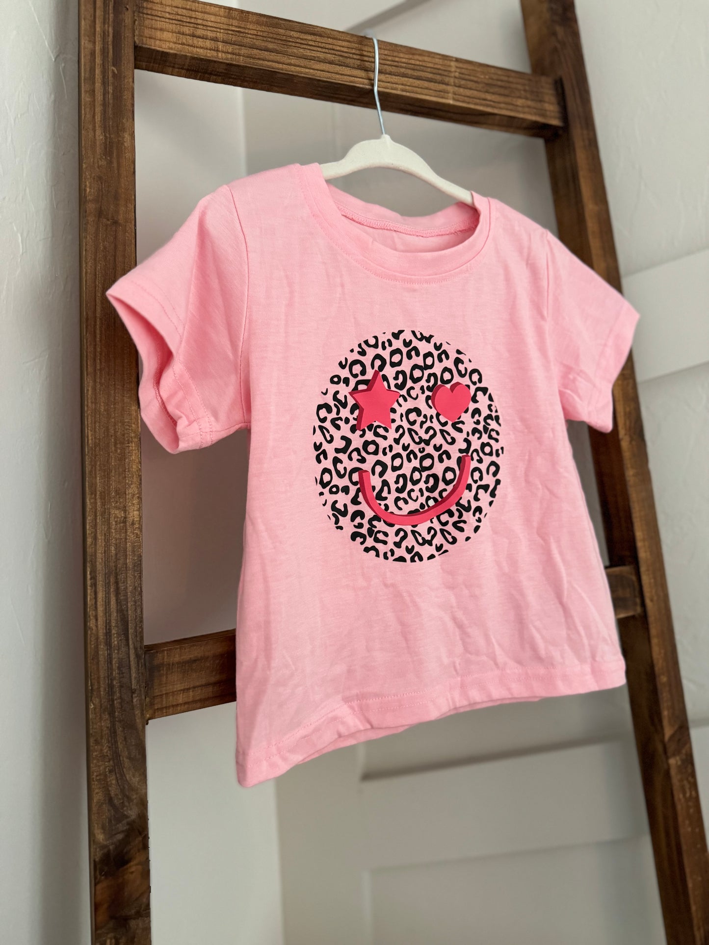 Leopard Smiley Tee