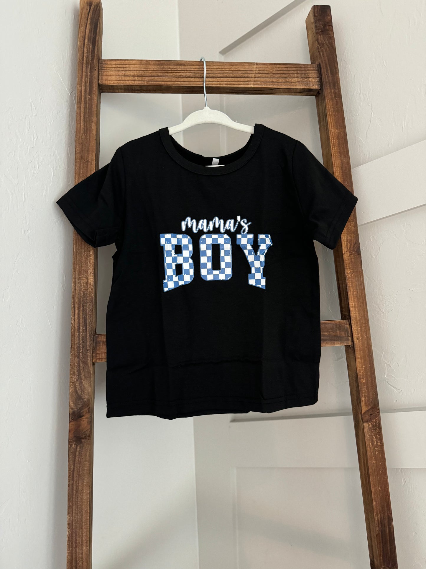 Checkered Mamas Boy Tee