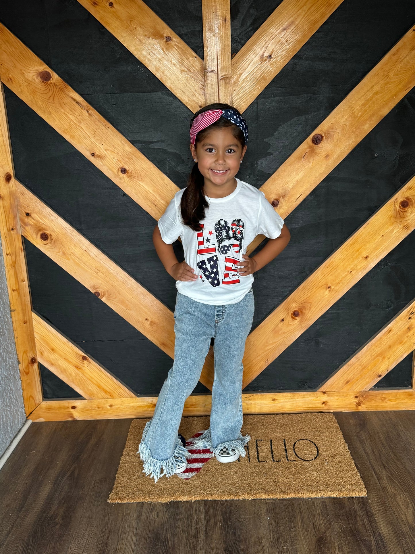 Love USA Girls Tee