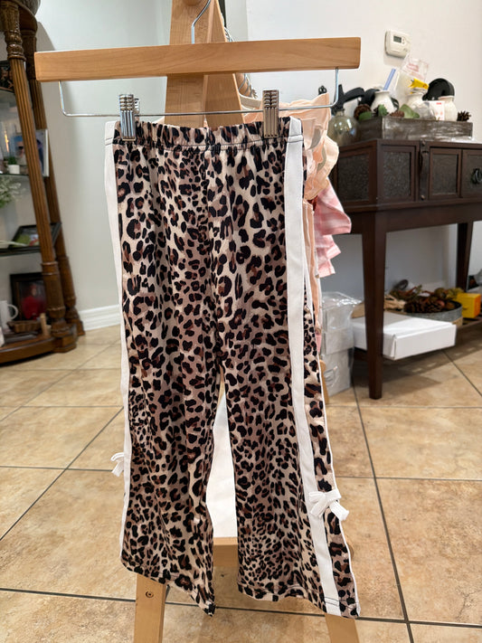 Athletic Cheetah Bow Pants