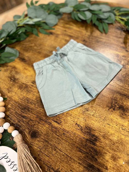 Everyday Shorts with pockets-Green