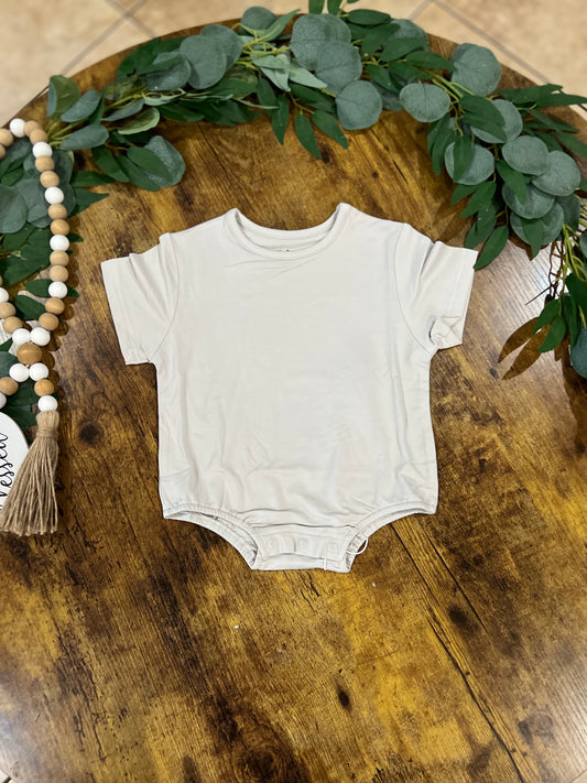 Bamboo Bubble Romper-Gray