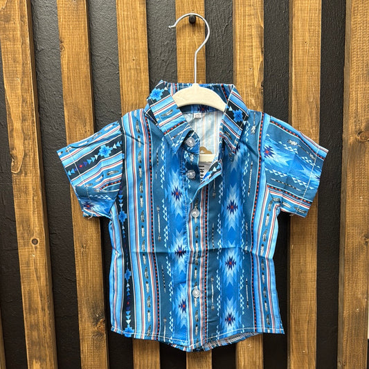 Blue Rodeo Button Up Shirt