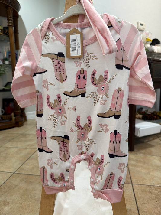 Boots & Flowers Pajamas