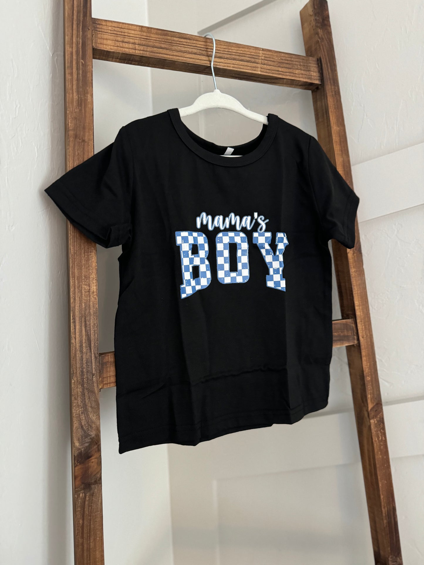 Checkered Mamas Boy Tee