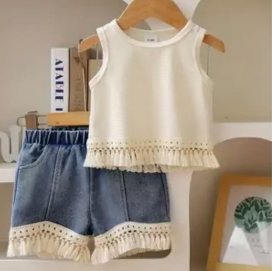 Fringe Tank + Shorts Set